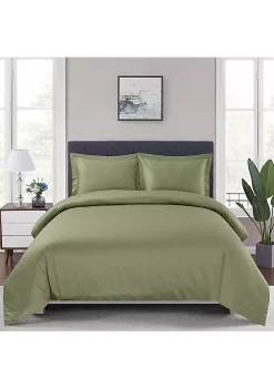 Egyptian Linens 100% Bamboo Viscose 3-Piece Duvet Cover Set 29 Egyptian Linens 100% Bamboo Viscose 3-Piece Duvet Cover Set -Brite Star Shop Belk 925