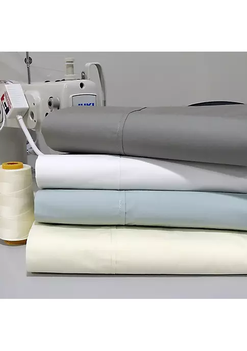 Egyptian Linens Oversized Percale Flat Sheet Made in Egypt - 300 Thread Count 4 Egyptian Linens Oversized Percale Flat Sheet Made in Egypt - 300 Thread Count - Image 2