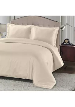 Egyptian Linens Bamboo Viscose Cotton 3-Piece Duvet Cover Set (Bamboo Hybrid)