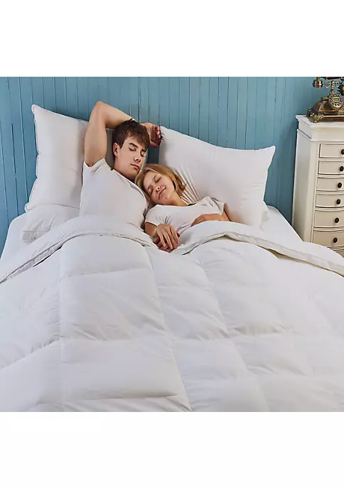 Egyptian Linens Duet Goose Comforter Individualized Warmth for Him & Her 3 Egyptian Linens Duet Goose Comforter Individualized Warmth for Him & Her