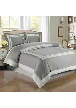 Egyptian Linens Hotel Frame 100% Cotton Duvet Cover Set 12 Egyptian Linens Hotel Frame 100% Cotton Duvet Cover Set -Brite Star Shop Belk 985