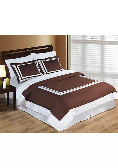 Egyptian Linens Hotel Frame 100% Cotton Duvet Cover Set 9 Egyptian Linens Hotel Frame 100% Cotton Duvet Cover Set - Image 7