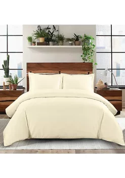 Egyptian Linens Solid 100% Cotton Duvet Cover Set - 600 Thread Count 20 Egyptian Linens Solid 100% Cotton Duvet Cover Set - 600 Thread Count -Brite Star Shop Belk 992